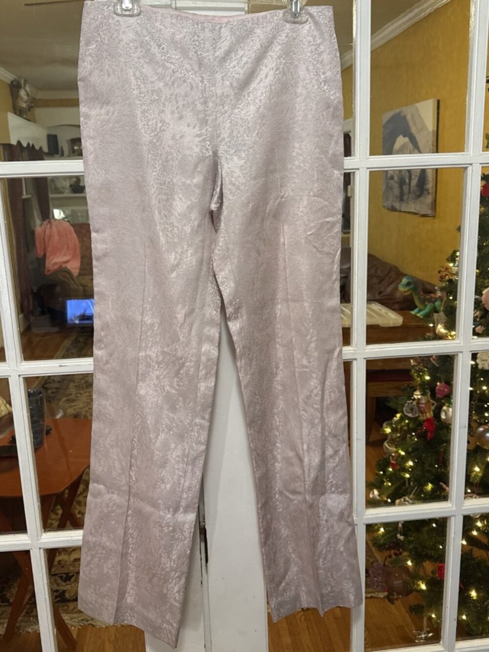 NWT Worth Vintage Luxury Pants Size 4 Pink Wide Leg Trousers 80s 90s $398